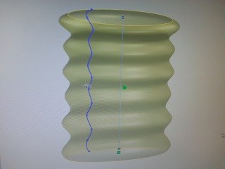SolidWorksのサーフェス機能で滑らかな曲線も表現できるんですね♪