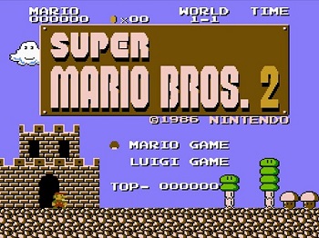 『スーパーマリオブラザーズ2』(ファミリーコンピュータ ディスクシステム)