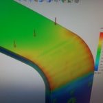 solidworks simulationで設計段階でシミュレーションするんです♪