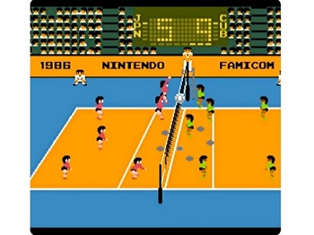 『バレーボール』(ファミリーコンピュータ ディスクシステム)