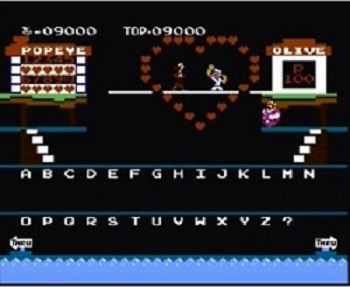 『ポパイの英語遊び』(ファミリーコンピュータ)