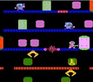 『エレベーターファイト』（スーパーカセットビジョン）
