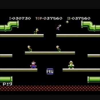 『マリオブラザーズ』（ファミリーコンピュータ）