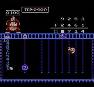 『ドンキーコングJR.の算数遊び』（ファミリーコンピュータ）