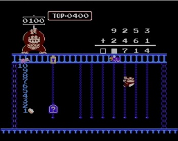 『ドンキーコングJR.の算数遊び』(ファミリーコンピュータ)