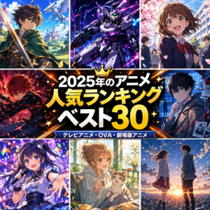 2025年のアニメの人気ランキングベスト30