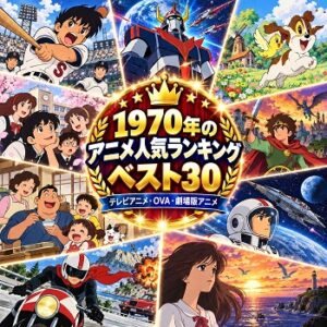 1970年のアニメの人気ランキングベスト30