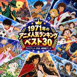 1971年のアニメの人気ランキングベスト30