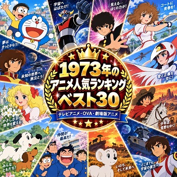 1973年のアニメの人気ランキングベスト30