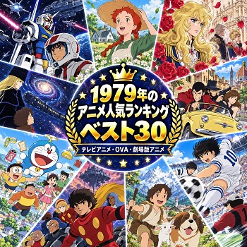 1979年のアニメの人気ランキングベスト30