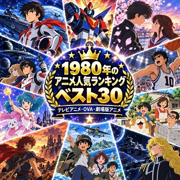 1980年のアニメの人気ランキングベスト30