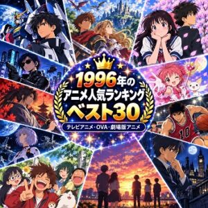 1996年のアニメの人気ランキングベスト30