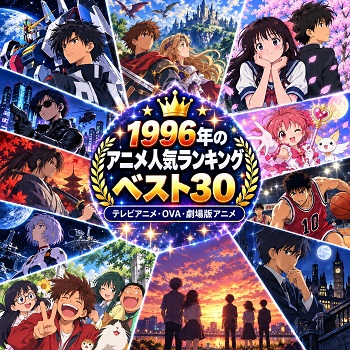 1996年のアニメの人気ランキングベスト30