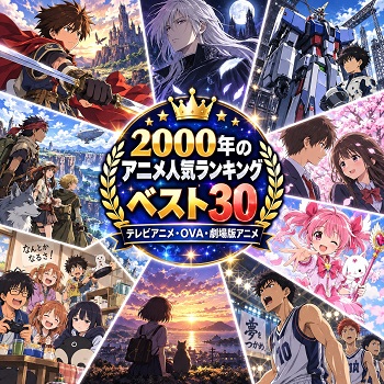 2000年のアニメの人気ランキングベスト30