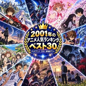 2001年のアニメの人気ランキングベスト30
