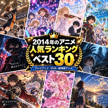 2014年のアニメの人気ランキングベスト30