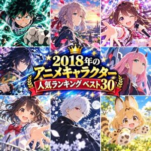 2018年のアニメキャラクターの人気ランキングベスト30