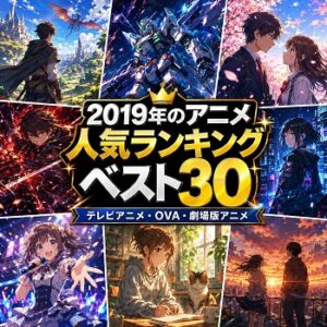 2019年のアニメの人気ランキングベスト30