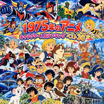 1975年のアニメキャラクターの人気ランキングベスト30