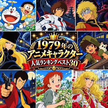 1979年のアニメキャラクターの人気ランキングベスト30