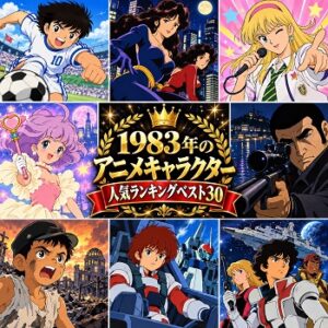 1983年のアニメキャラクターの人気ランキングベスト30