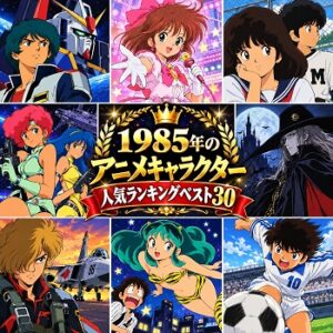 1985年のアニメキャラクターの人気ランキングベスト30