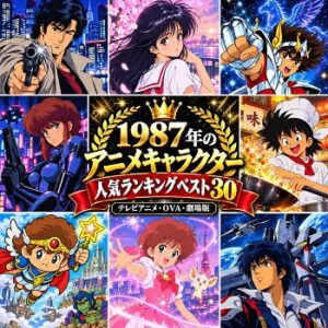 1987年のアニメキャラクターの人気ランキングベスト30