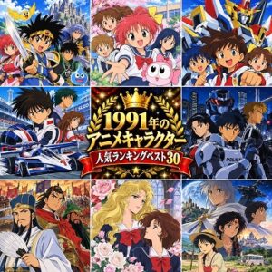 1991年のアニメキャラクターの人気ランキングベスト30