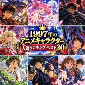 1997年のアニメキャラクターの人気ランキングベスト30