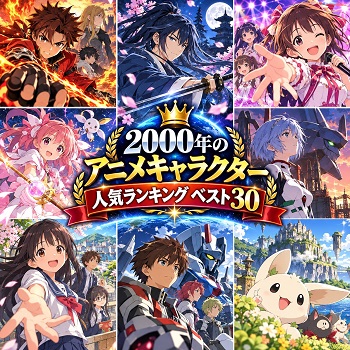 2000年のアニメキャラクターの人気ランキングベスト30