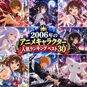 2006年のアニメキャラクターの人気ランキングベスト30