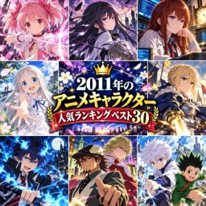 2011年のアニメキャラクターの人気ランキングベスト30