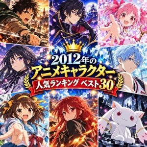 2012年のアニメキャラクターの人気ランキングベスト30