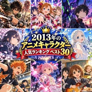 2013年のアニメキャラクターの人気ランキングベスト30