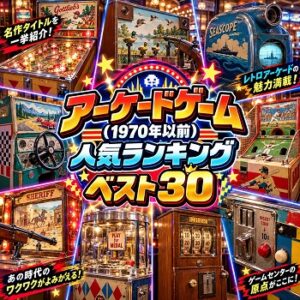 『アーケードゲーム』（1970年以前）の人気ランキングベスト30