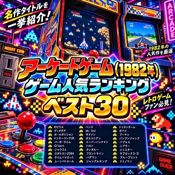 『アーケードゲーム』（1982年）の人気ランキングベスト30