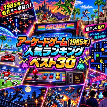 『アーケードゲーム』（1985年）の人気ランキングベスト30