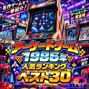 『アーケードゲーム』（1986年）の人気ランキングベスト30