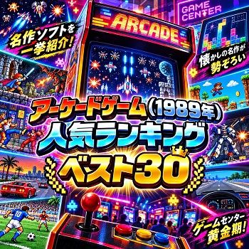『アーケードゲーム』（1989年）の人気ランキングベスト30