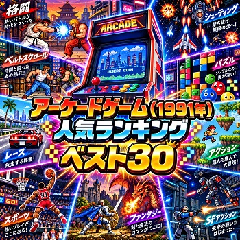 『アーケードゲーム』（1991年）の人気ランキングベスト30