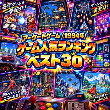 『アーケードゲーム』（1994年）の人気ランキングベスト30