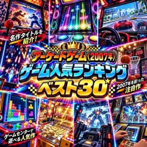 『アーケードゲーム』（2007年）の人気ランキングベスト30